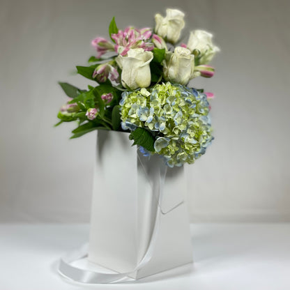 Arctic White FlowerBox Waterproof Paper Vase