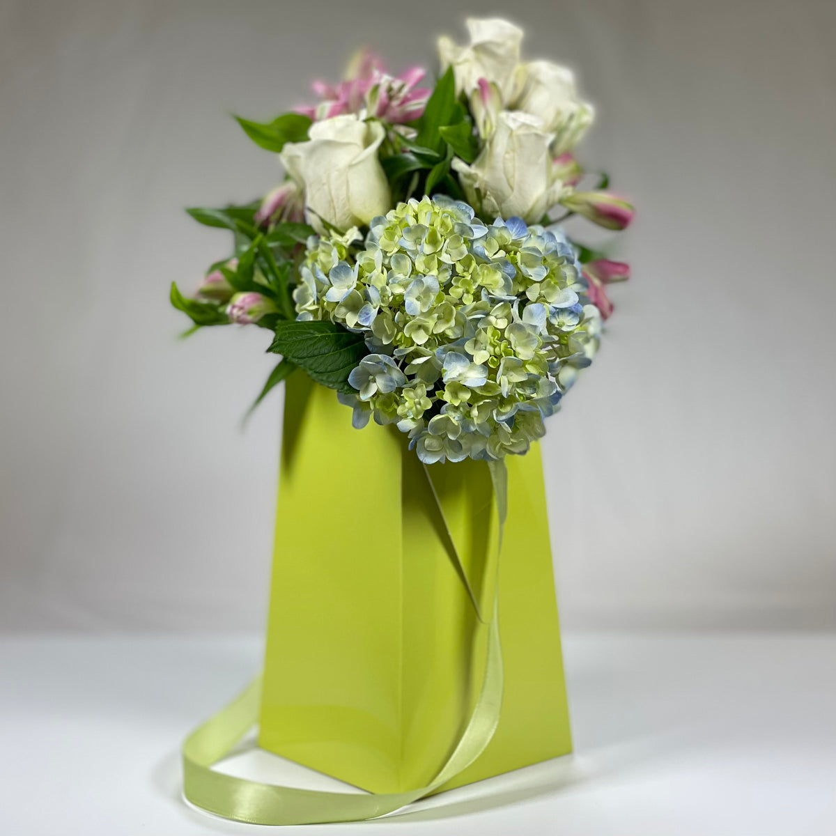 Moss Green FlowerBox Waterproof Paper Vase