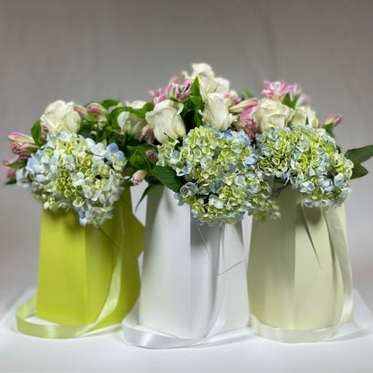 Arctic White FlowerBox Waterproof Paper Vase