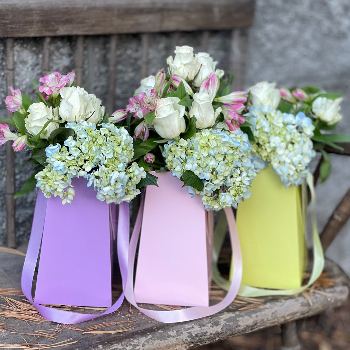 Lavender FlowerBox Waterproof Paper Vase