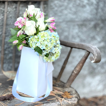 Arctic White FlowerBox Waterproof Paper Vase