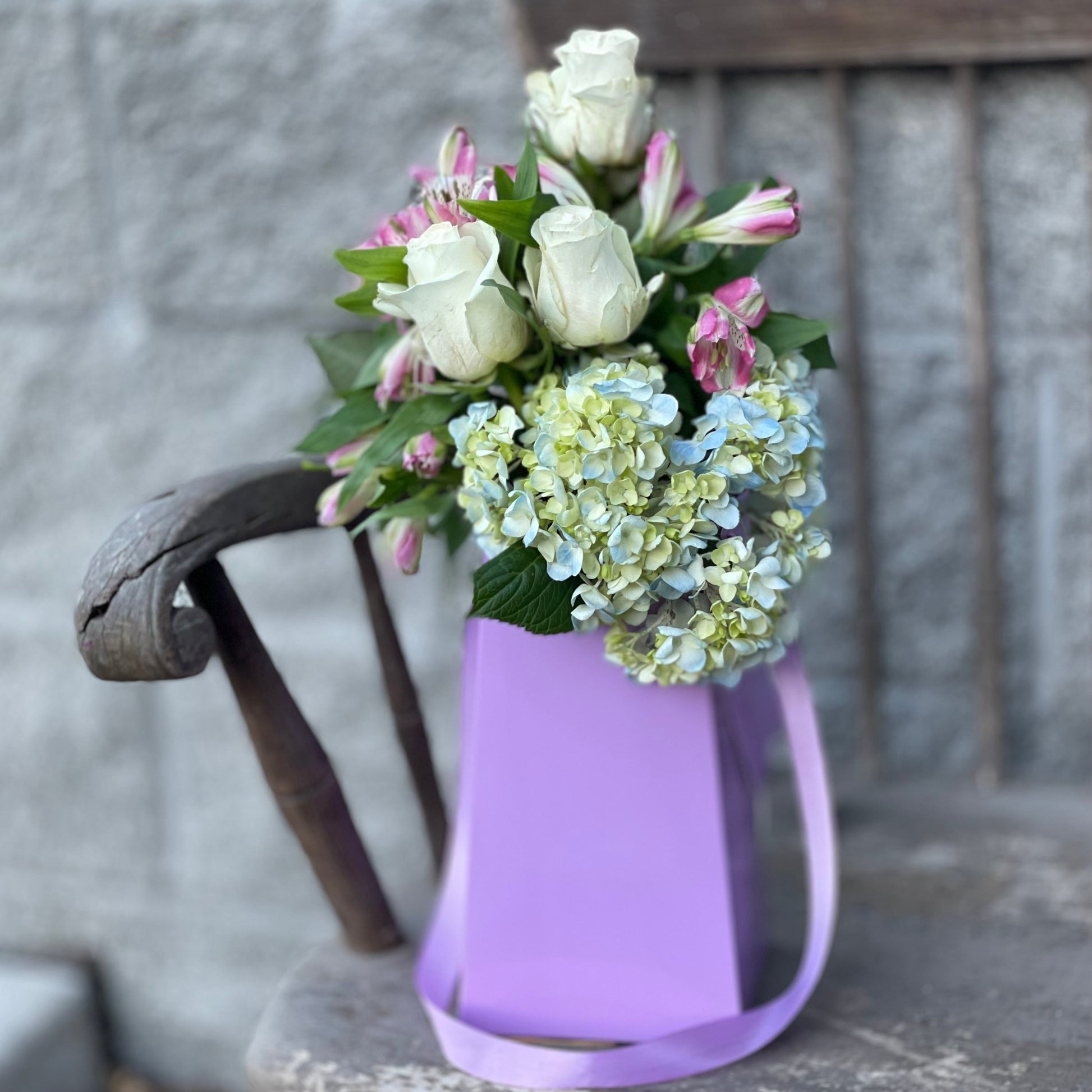 lavender flower box Lavender FlowerBox Recyclable, Waterproof. Paper Vase